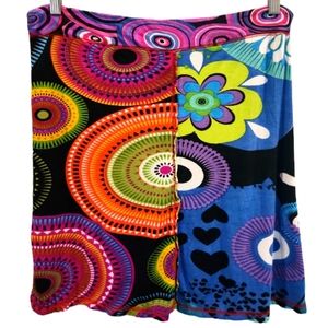 SKIRT M/ L LOLLIPOP RAGGED HEM Y2K MIDI SKIRT